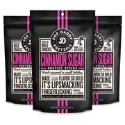 Pop Daddy Flavored Pretzels Sticks, Gourmet Pretzels Snacks, 7.5oz Individual Bags, 3 Pack, Cinnamon Sugar
