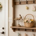 thumbnail image 5 of AURIGATE Easter Leaping Bunny on Stand, Wood-Look Rabbit Figurine with Pedestal Base, Spring Tabletop Decor for Home & Easter, 5 of 6