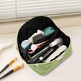 thumbnail image 2 of FORMRS Makeup Bag Travel Cosmetic Organizer for Women Fold Flat Zipper Pouch with Handle, Green Martini Glass, 2 of 8