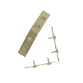 thumbnail image 2 of Dritz Home Campaign Smooth Right Angle Corners, Small, 3 Pack, Brass, 2 of 8