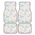 thumbnail image 1 of Disketp Colorful Butterfly for Crystal Velvet Car Mats Four-Piece Set,All-Season Automotive Protection, Vehicles, Cars, Trucks, and SUVs,Anti-Slip Design, 1 of 7