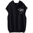 thumbnail image 4 of Rezuofi 2 Pcs Sleeveless Vest Tops with Hood for Women Casual Loose Fit Hoodie Lightweight Drawstring Pullover Sweatshirt with Pockets 2025, 4 of 4