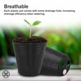 thumbnail image 5 of Luxtrada 100PCS Plant Flower Pots Outdoor Living Garden Nursery Seedlings Pot Container #8*8cm, 5 of 8