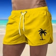 thumbnail image 2 of Kcolen Mens Swim Trunks 5 Inch Black Elastic Waist Drawstring Beach Swimming Shorts Light Rash Guard Shorts for Men Mens Swim Trunks Beach Summer Athletic Fit Swimwear, 2 of 4