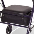 thumbnail image 4 of Carex Steel Rollator Transport Walker with Padded Seat, 6" Wheels & Storage Pouch, 350 lb Capacity, 4 of 12