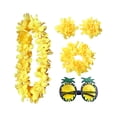 thumbnail image 1 of Conjunto de traje hawaiano Yuyangstore para playa y baile vestido amarillo, 1 of 8