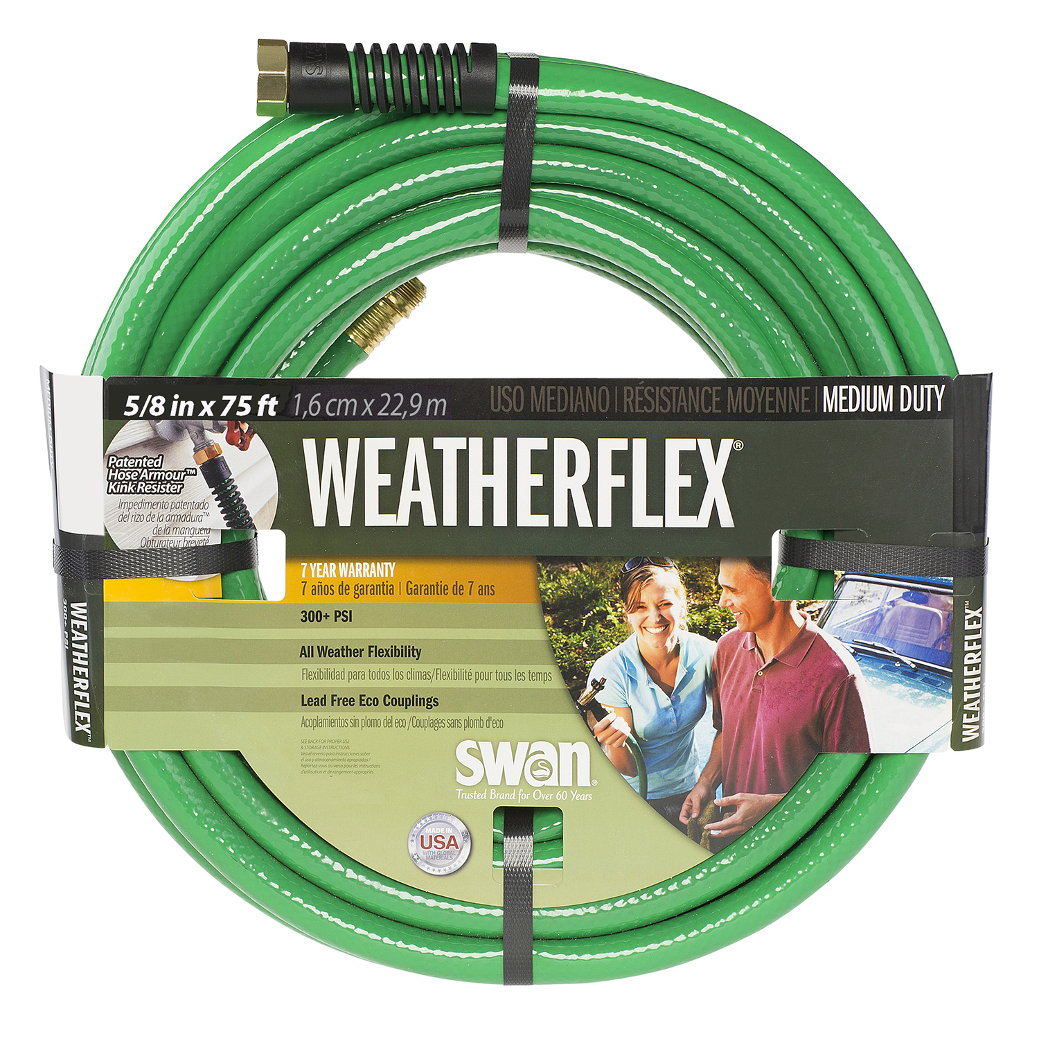 Swan Hose SNWF58075 5/8" X 75' Weatherflex® Medium Duty Hose - Walmart