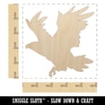 thumbnail image 2 of Patriotic American Bald Eagle Flying Wood Shape Unfinished Piece Cutout Craft DIY Projects - 4.70 Inch Size - 1/4 Inch Thick, 2 of 7
