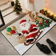 thumbnail image 4 of Antqov Christmas Bathroom Mat 16x24" Soft Santa Claus Christmas Rug Christmas Bathroom Decor Holiday Non-Slip Floor Xmas Theme Bath Mats for Indoor Outdoor Home Bathroom Supplies Gifts, 4 of 6