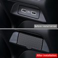 thumbnail image 3 of Car Carbon Fiber Rear Usb Charger Port Air Outlet Vent Trim Panel Protective Cover For -v Vezel 202, 3 of 5