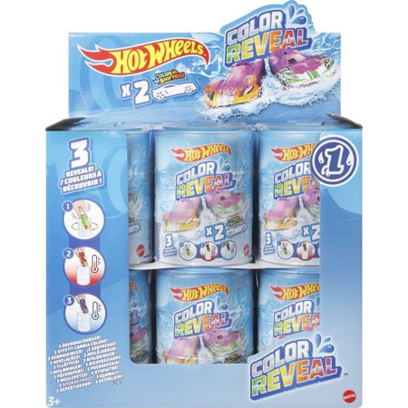 Hot Wheels Color Reveal 2 Pack Of Vehicles With Surprise Reveal & Color ...