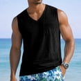 thumbnail image 2 of Men's Workout Tank Tops V Neck Sleeveless Shirts Quick Dry Athletic Gym Muscle T Shirt Lightweight Soft Tee, L, 2 of 8