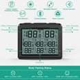 ORIA Indoor Outdoor Thermometer with 3 Wireless Sensors, Digital Hygrometer Thermometer, Black