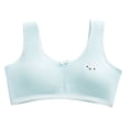 thumbnail image 2 of Bxsruta Girls 6-14 Years Wireless Cotton Training Bra Comfortable Breathable Vest Underwear Soft Daily Teen Bras, 2 of 8
