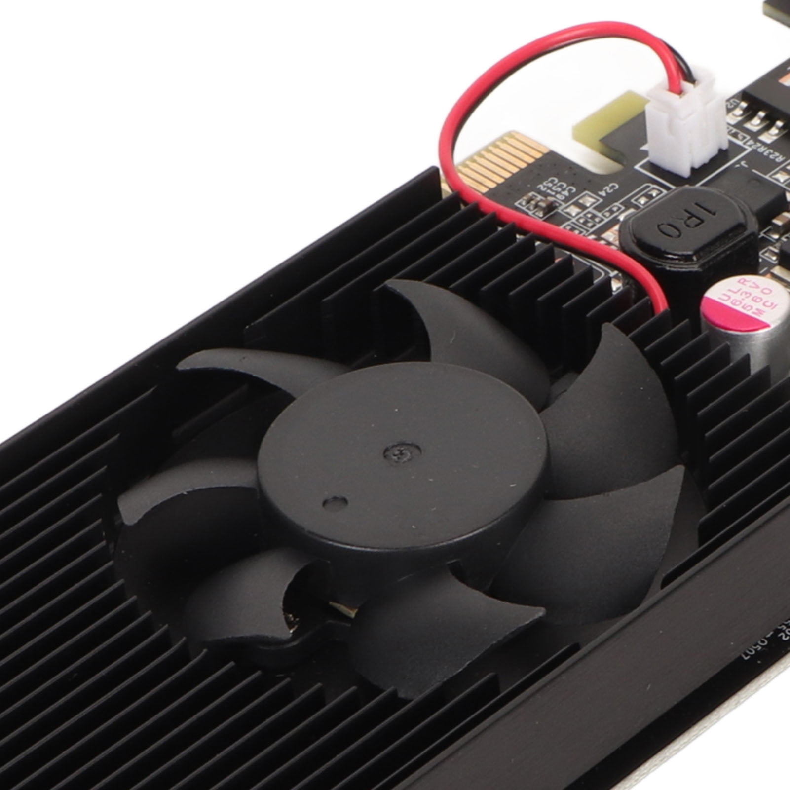 Computer Graphics Card Gaming Graphics Card, Support DVI VGA GT210 1G DDR2 64bit Graphics Card with Cooling Fan for Office