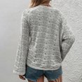 thumbnail image 3 of Suéter De Punto De Mujer, Tops De Punto De Moda Ahuecados Para Dama Para Citas Para El Trabajo, 3 of 8