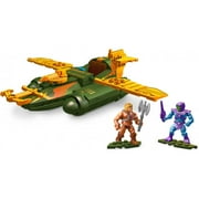 Mega Construx Masters of the Universe Wind Raider Attack construction set with micro action figures, Building Toys for Kids (198 Pieces)