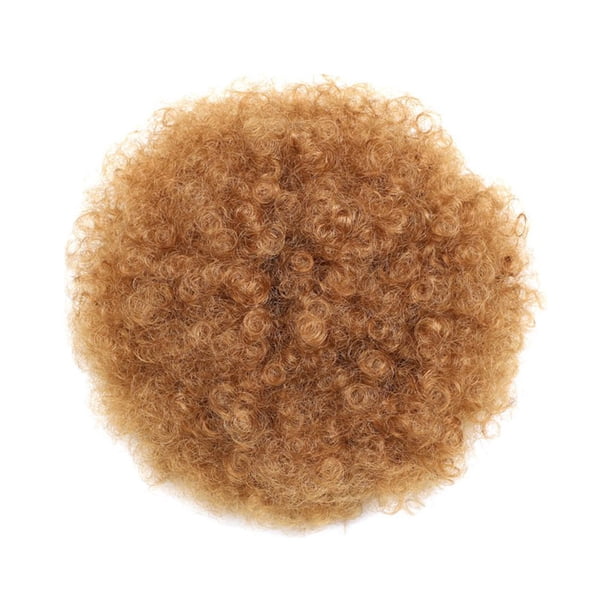 Minnieouse Moño de pelo sintético Afro, coleta rizada, extensión de soplo, tocado, accesorios de estilismo, peluca con cordón Cuidado del cabello tipo 27 Minnieouse CE015819-04