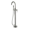 thumbnail image 1 of Freestanding Tub Filler with Diverter - Brushed Nickel, 1 of 1