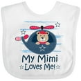 thumbnail image 3 of Inktastic Mimi Loves Me Grandson Boy Bear Boys Baby Bib, 3 of 4