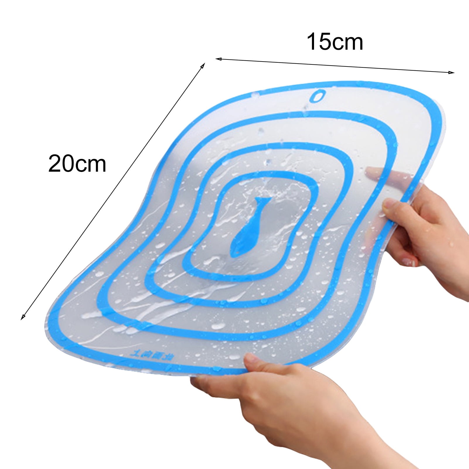 Grandest Birch 40 Pcs Kitchen Plastic Chopping Block Cutting Board Non-slip Frosted Breadboard,S
