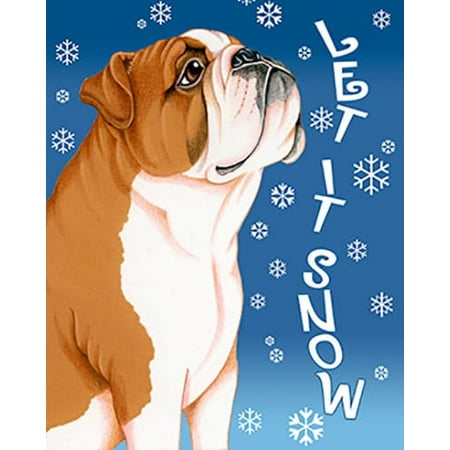 Bulldog - Best of Breed Let It Snow Garden Flag (Best Bulldog Breeders In Us)