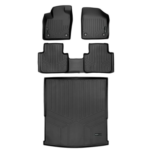 SMARTLINER 3 Rows Custom Fit Floor Liners Compatible with 2018 - 2025 Volkswagen Atlas 7 Passenger (Gasoline)