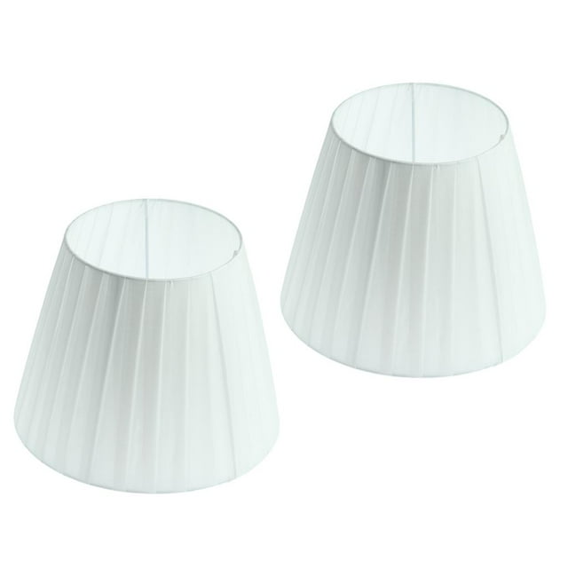 2 Pantallas de Lámpara de con Pantalla de Lámpara Colgante de tejado de Ajuste de Tela Moderna jinwen Pantallas de lámpara de noche blancas