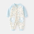 thumbnail image 1 of Yidarton Baby Jumpsuit Spring And Autumn Baby Boneless Long Sleeve Home Cotton Climbing Suit Baby Printed Across The Door, 1 of 9