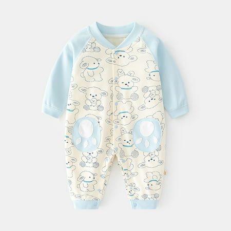 

Yidarton Baby Jumpsuit Spring And Autumn Baby Boneless Long Sleeve Home Cotton Climbing Suit Baby Printed Across The Door