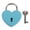 J*4, variant on Heart Shaped Padlocks,Small Gold Padlock with Key,Small Metal Decorative Locks for Luggage,Jewelry Box,Storage Box and Diary Mini Bags,Valentine's Day and Birthday Gift(2.3x1.7")(Purple)