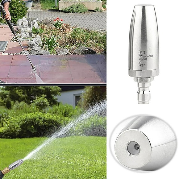 TIELUTT Stainless Steel Nozzle Of Water Nozzle High Pressure Hose Nozzle for Garden Hose P Concrete Sprayer Hose Garden Hose Heavy Duty Nozzle Water Hose Attachments for Watering Hose Nozzle Wand 3/4
