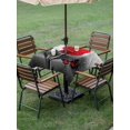 thumbnail image 3 of Outdoor Tablecloth with Umbrella Hole and Zipper, Valentine's Day Square Table Cloth 54x54 Inch Waterproof Tablecloth, Red Rose Floral Watercolor Butterfly Flowers Picnic Table Cover for Patio, 3 of 7