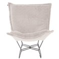thumbnail image 2 of Scroll Puff Rocker Angora Natural, 2 of 6
