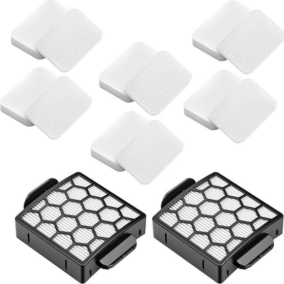 6 Foam Filter 2 Hepa Filter Replacement for Shark ZU62 ZU60 NV255 NV150 NV251 NV151 Navigator Rotator Pet Pro Upright Vacuum Part 1238FT60 1239FT60