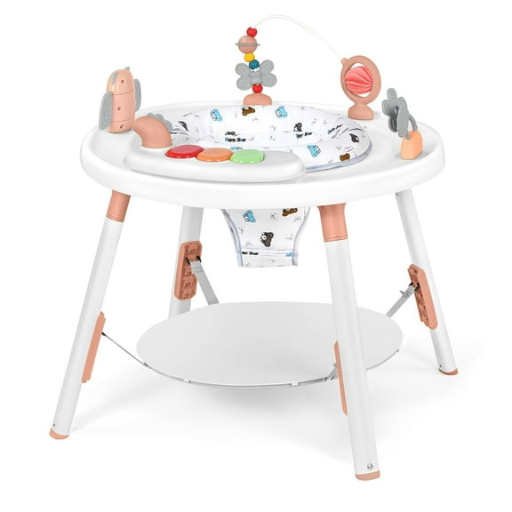 UBRAVOO Baby Activity Center, 3-in-1 Baby Walker with Detachable Toys and 360° Swivel Seat - Ideal for Toddler Development and Entertainment
