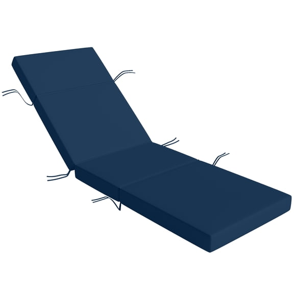 Alvantor Chaise Lounge Cushion 4" Lounge Chair Cushion for Outdoor Patio 26" x 80 ", Navy Blue