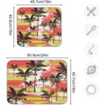 thumbnail image 3 of Coolnut Palm Tree Pattern Dish Drying Mat for Kitchen, 16 x 18 Inch Microfiber Absorbent Dish Drying Pad, Machine Washable Kitchen Counter Protect Mats, 3 of 7