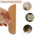 thumbnail image 4 of 6-Pack Solid Wood Handle Drawer Pulls Semicircle Cabinet Door Handles for Kitchen Closet Dresser Cupboard, 4 of 6