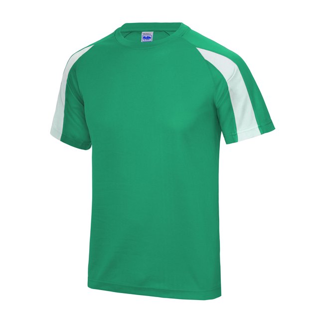 Cool Just T-Shirt Unis de Sport Cool Contraste Hommes