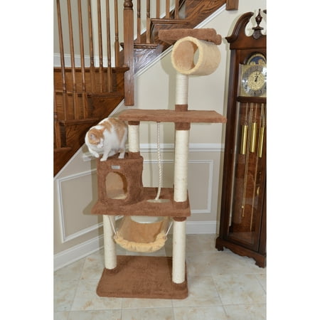 UPC: 0815481010352 | Armarkat Premium real wood Cat Tree Model X7001  Tan