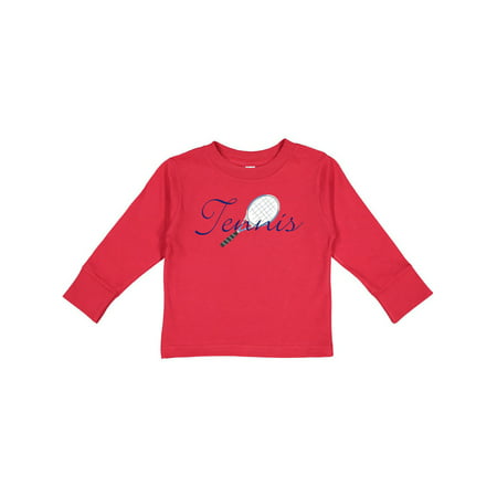

Inktastic Tennis Sports Racquet Gift Toddler Boy or Toddler Girl Long Sleeve T-Shirt