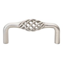 GlideRite 3 in. Center Solid Classic Twisted Birdcage Wire Cabinet Pulls, Satin Nickel, Pack of 10