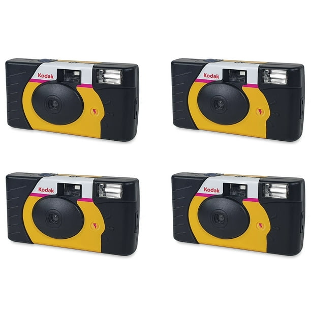 Kodak Power Flash Single Use Disposable Camera (39 Exposures) 3961315 4 Pack