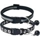 thumbnail image 1 of Collar para gatos con huella y reflectante (paquete de 2) con cascabel, hebilla ajustable de poliéster o cinturón de seguridad., 1 of 3