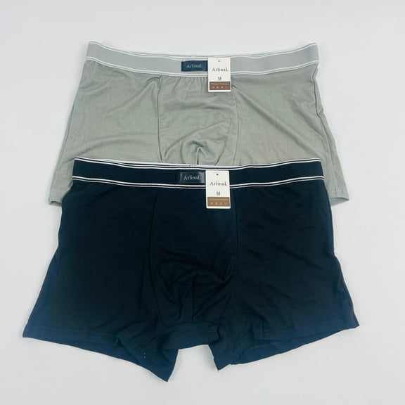 ArlinaL Underclothing, Men's Underpants, Stretch Boxer Brief Underwear, Set of 2