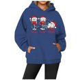 thumbnail image 2 of WEAIXIMIUNG Robe Sweat à Capuche pour Femmes, Décontractée, Col Rond, Poche, Chapeau de Noël Imprimé, 2 of 3