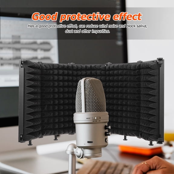 Sound Absorbing Foam Panel Pad Black for Wall Noise Reduction and Soundproofing Studio