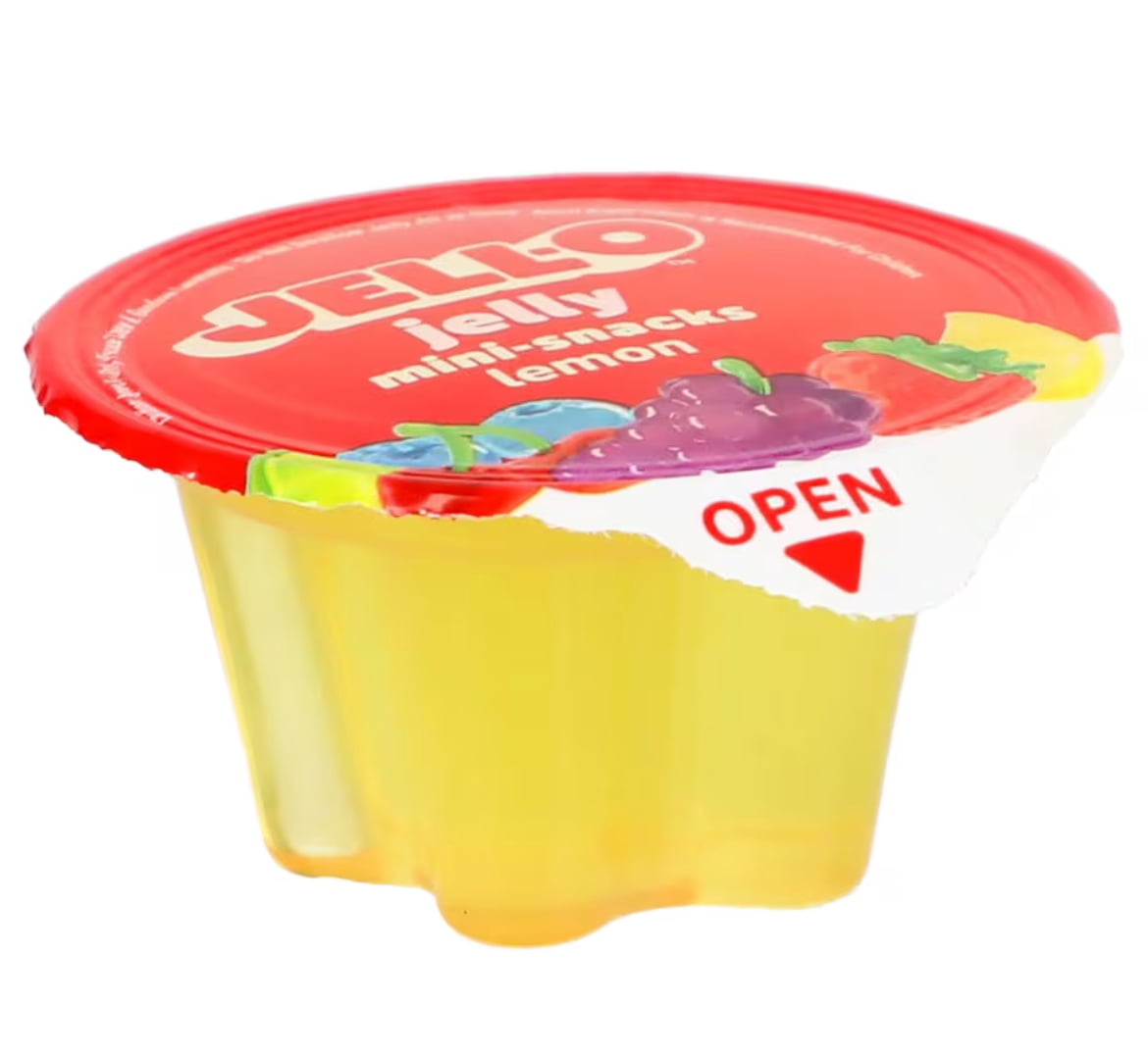 JELL-O Jelly Mini Snacks, Extra Value Pack with 2 Bonus Cups  9 Squeezable Treats (2-Pack, Total of 18 Snacks)