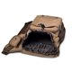 thumbnail image 5 of Bandolera de hombro de lona vintage para hombre Bolsa de mensajero de retazos de cuero en el pecho, 5 of 5